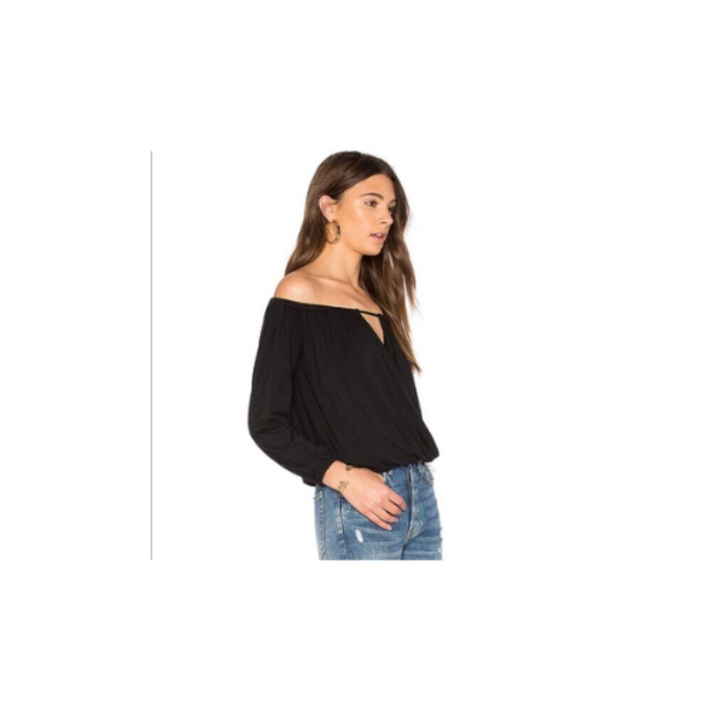 krisa Off Shoulder Surplice Top from Revolve XS - Picture 2 of 5